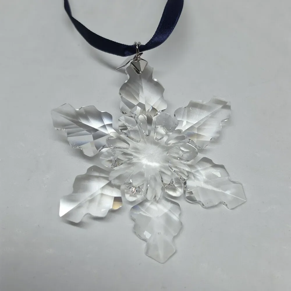 Swarovski Crystal 2008 Annual Edition Christmas Ornament Snowflake Star With Box